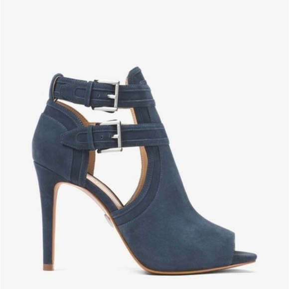 MICHAEL KORS Blaze Suede Open-Toe Bootie✨Brand New - Picture 6 of 7